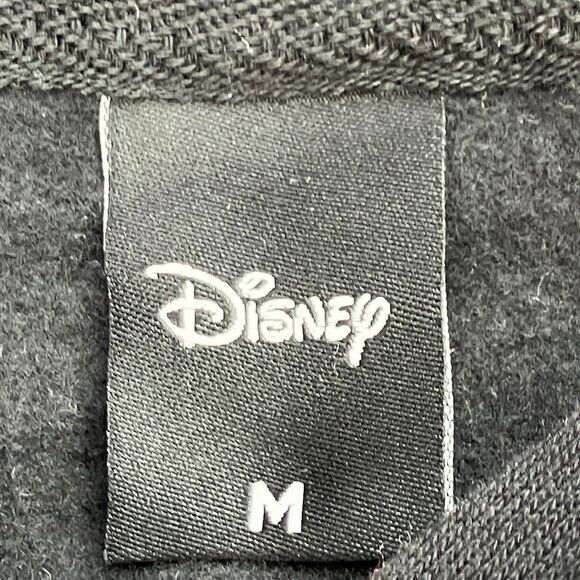 Disney Mickey Mouse Hoodie Mens M Black Graphic Pullover Sweatshirt Checkered - Picture 4 of 12